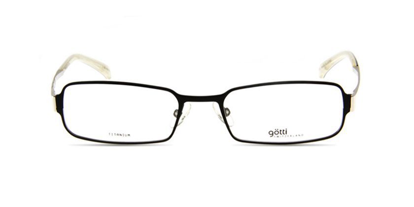 Gotti GTGARYBLKMSBK Eyeglasses - Front View