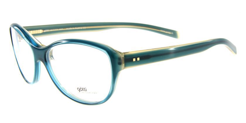 Gotti GTMYRTATRYGN Eyeglasses - 45 Degree View